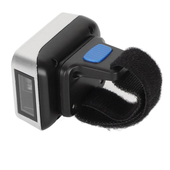 1D Bluetooth Draagbare Ring Barcode Scanner 270 Graden Rotatie 3 Connectiviteitsmodi Handsfree Mini gray