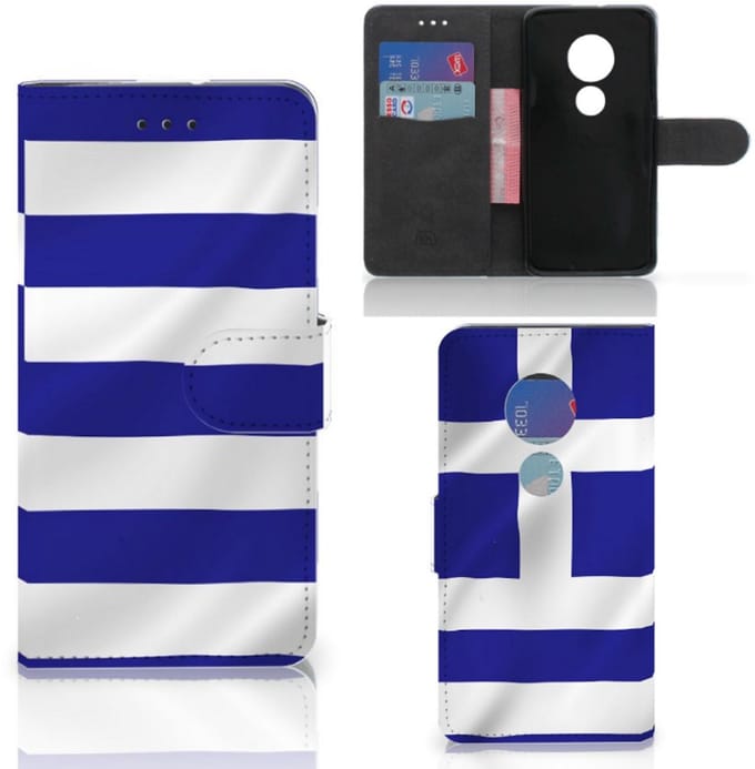 Motorola Moto G7 Play Bookstyle Case Griekenland