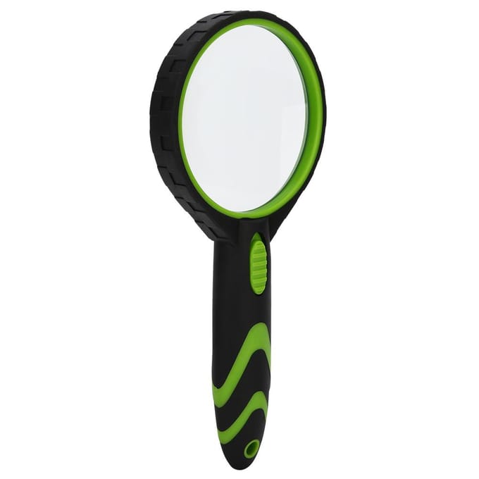 10X 75mm Vergrootglas Oogloep Schokbestendig met LED Handheld voor Oudere Sieraden Identificatie