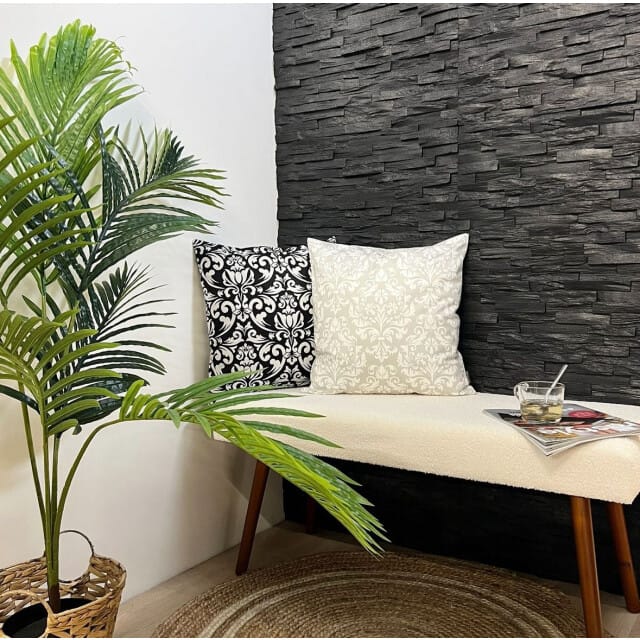 Gek op kussens! Sierkussen barok /wit | 45 x 45 cm | katoen/polyester