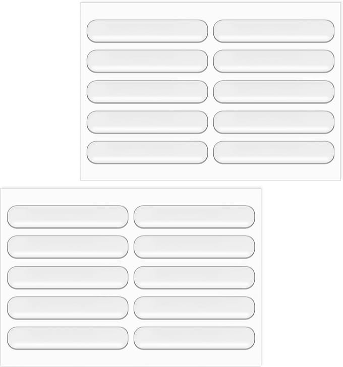 Solidchoice - 20 Stuks Transparante Muurprotectors, Meubelstoppers voor Duren