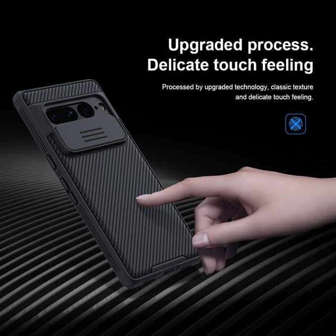 Nillkin CamShield Hoesje voor de Google Pixel 8 Pro - Back Cover met Camera Slider Zwart