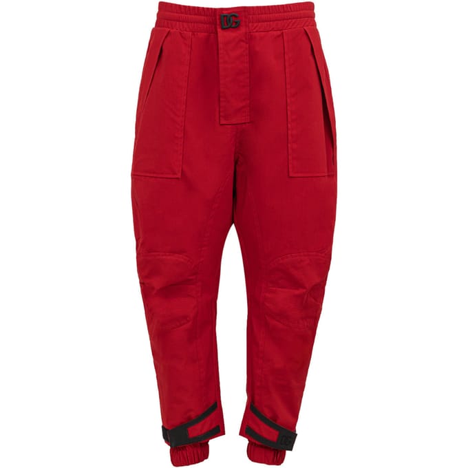 Vrachtbroek met relief logo Dolce & Gabbana
