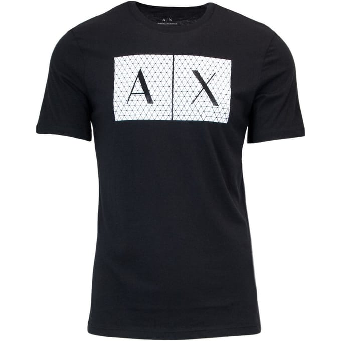 AX Boxy Graphic Tee 3H1T62 - Black Shirts