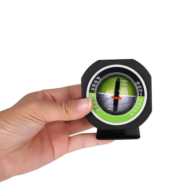 Buiten Luminous LED Auto Inclinometer Hoek Hellingmeter Balancer Meetapparatuur black