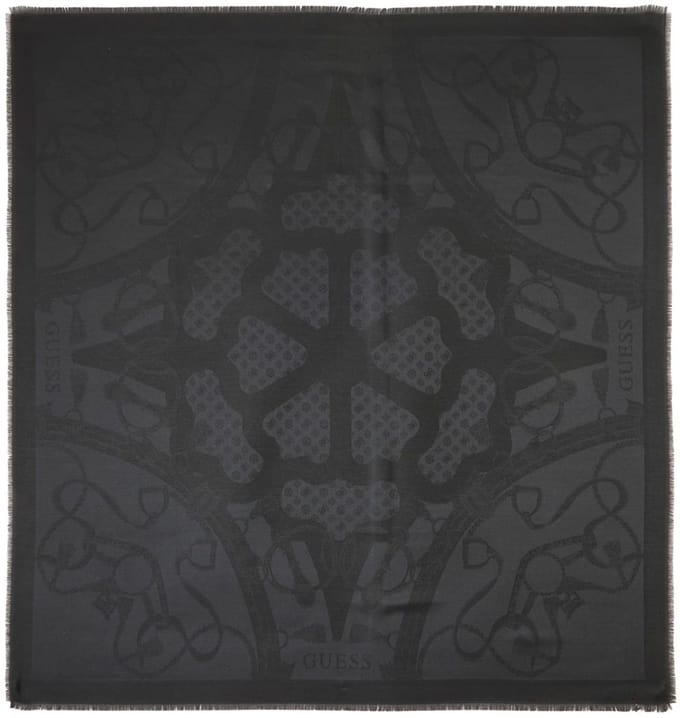 Guess Dita Kefiah Dames Sjaal Vierkant 120x120 - Zwart - One Size