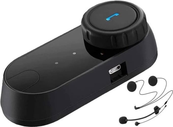 Thuys - Helm Bluetooth Headset 2 Personen - Bluetooth 5.0 - 800m Intercom - Handsfree - DSP Ruisonderdrukking - voor Motor en Scooter