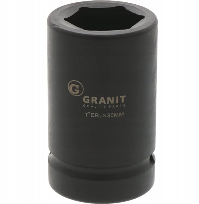 GRANIT ZWART Korte Dop 30mm 1” - Zwart