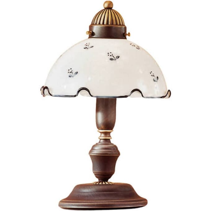 austrolux Decoratieve tafellamp Nonna, wit-blauw