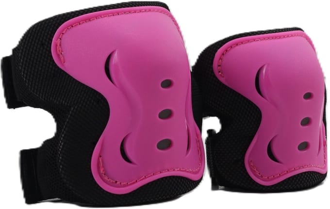 Kinderbescherming set Kick'n'Roll - Knie en Elleboog - Verstelbaar - Roze