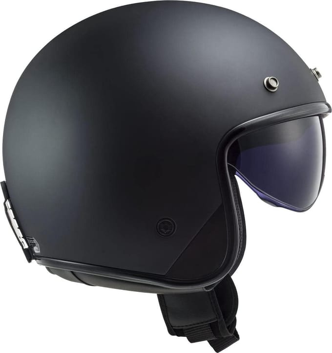 Unisex Jet Helm Mat Zwart - Glasvezel Open Motorhelm
