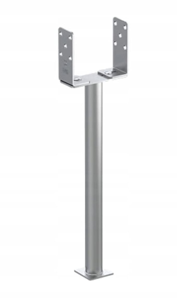 Domax - Verstelbare Paalhouder - 0-200mm - Gegalvaniseerd - Staal