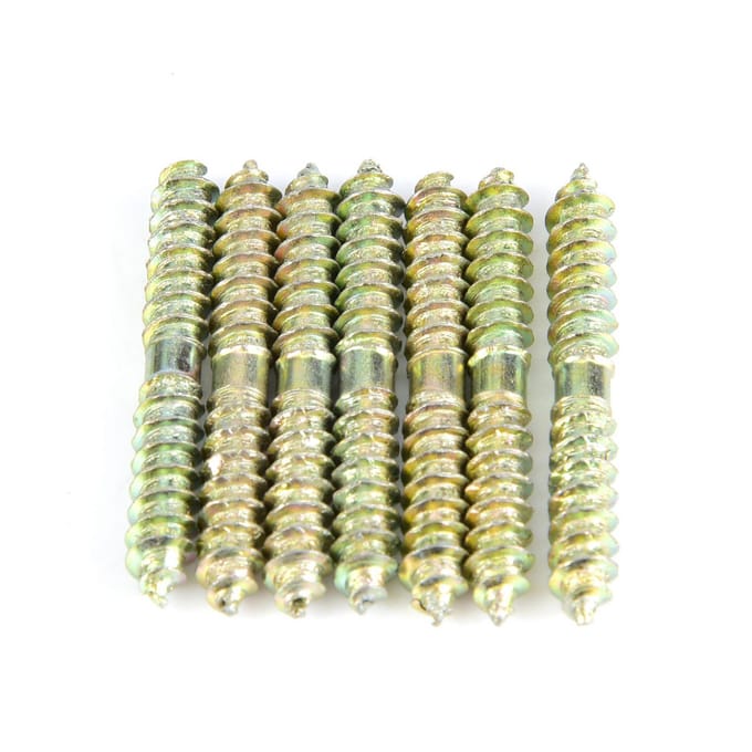 20 stuks 5*40mm Plugschroef Houtbewerking Meubelverbinder Dubbelzijdige Schroef