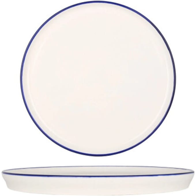 Rinart Dessertbord - Blue Edge - Porselein - 17 cm - set van 6