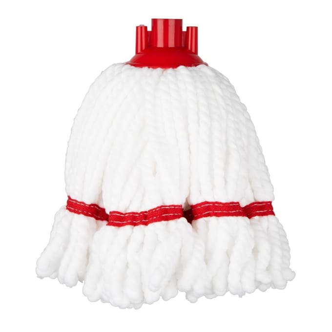 Jantex Microvezel Mopkop Rood Streep 150g