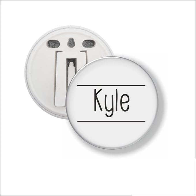 Button Met Clip 58 MM - Kyle