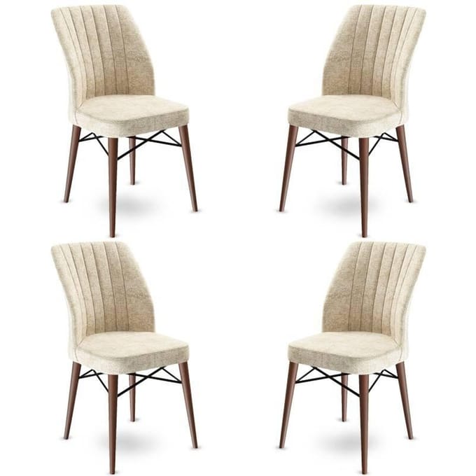 Set van 4 eetkamerstoelen Flex velvet | Atelier Del Sofa
