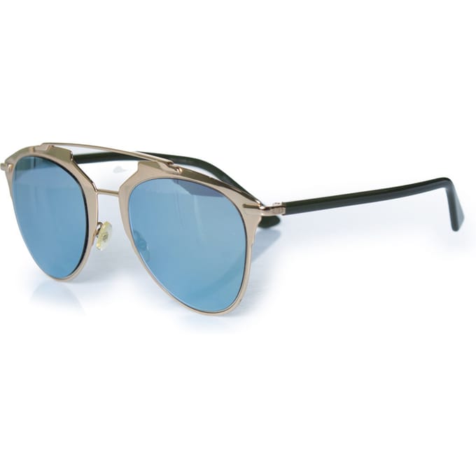 Dior, reflecterende pilotenbril in goud