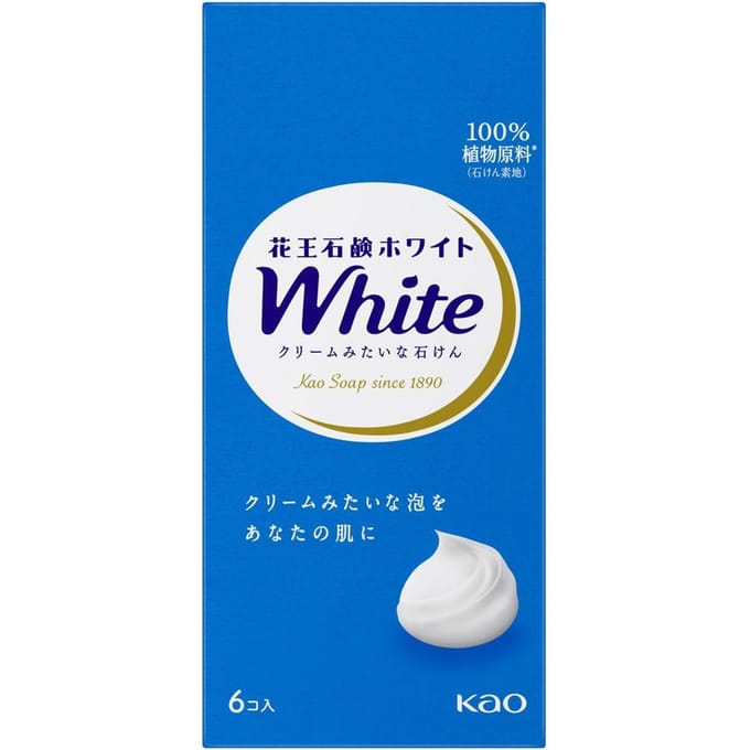 Kao - White Body Soap Floral - 85g × 6