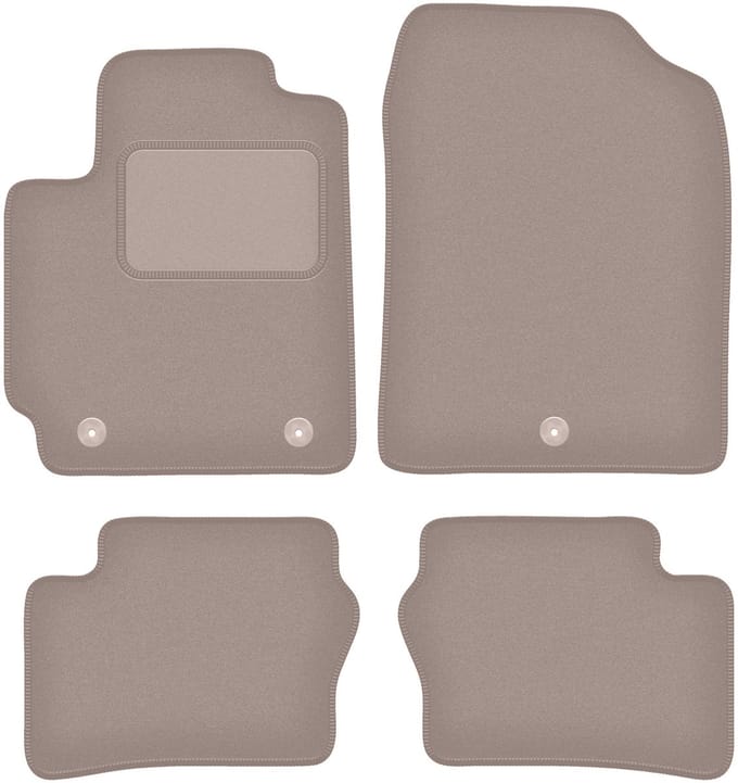 Beige velours matten voor: Kia Picanto III hatchback (2017-)