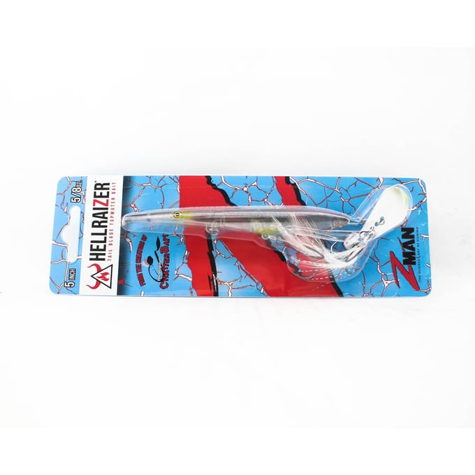Zman Hell Raizer Tail Blade 5 pouces leurre coulant Ghost Shad (3529) blue