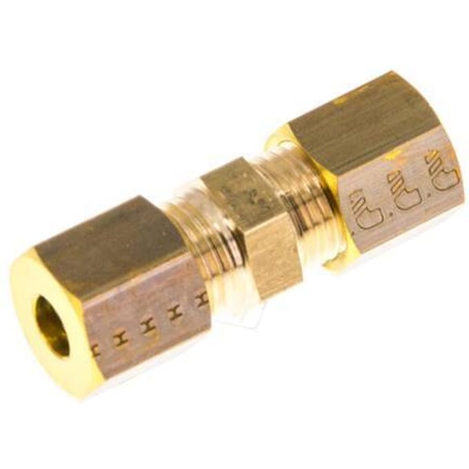 5mm Messing Rechte Knelfitting 150 Bar DIN EN 1254-2