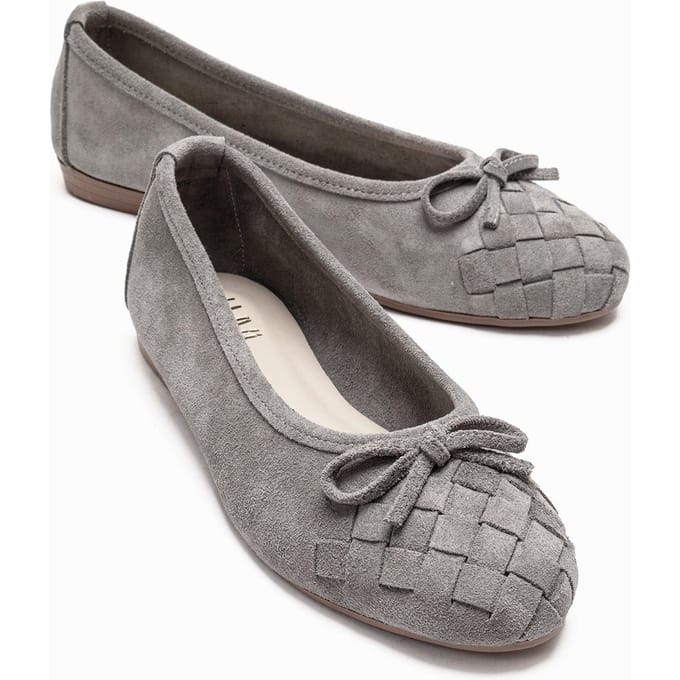 Nopos Leren Cap Toe Ballerina