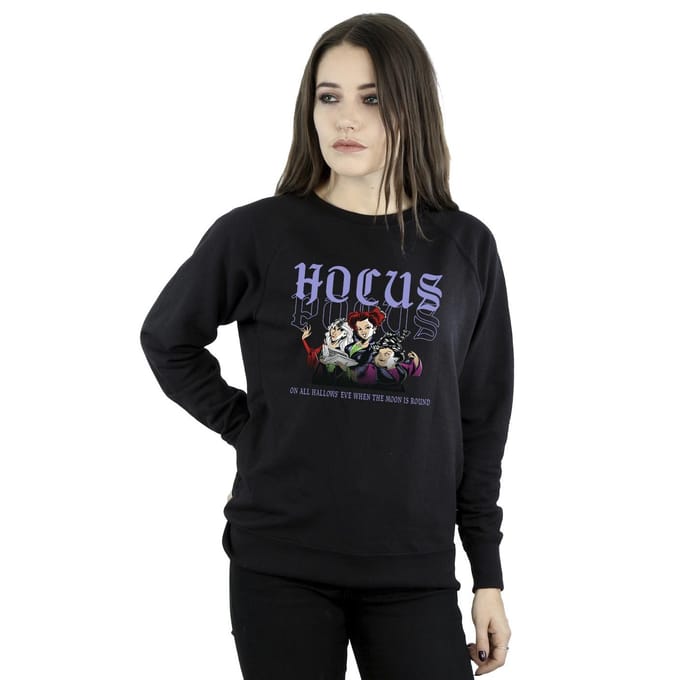 Disney Dames/Dames Hocus Pocus Hallows Eve Sweatshirt (Zwart)
