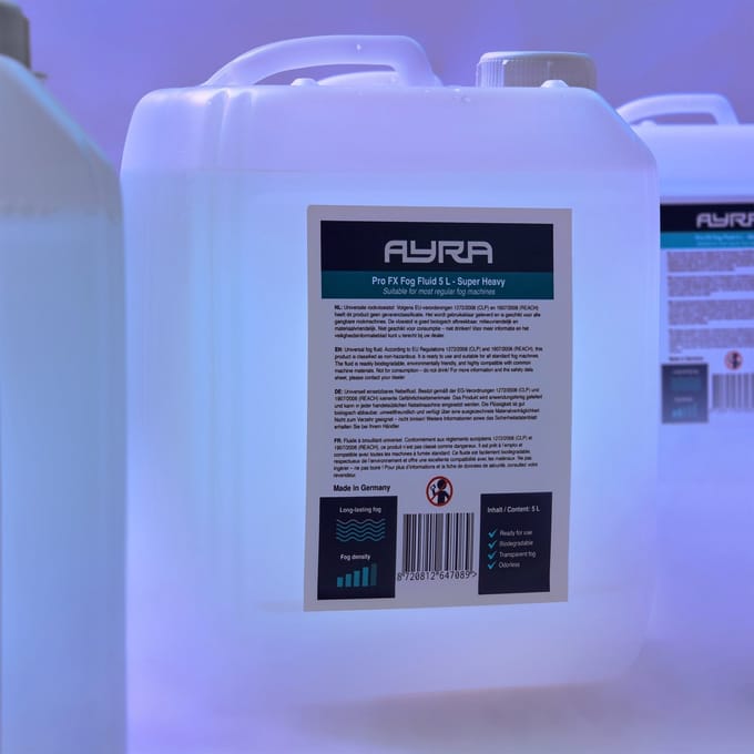 Rookvloeistof 5 liter - Ayra Pro FX Super Heavy - Multikleur