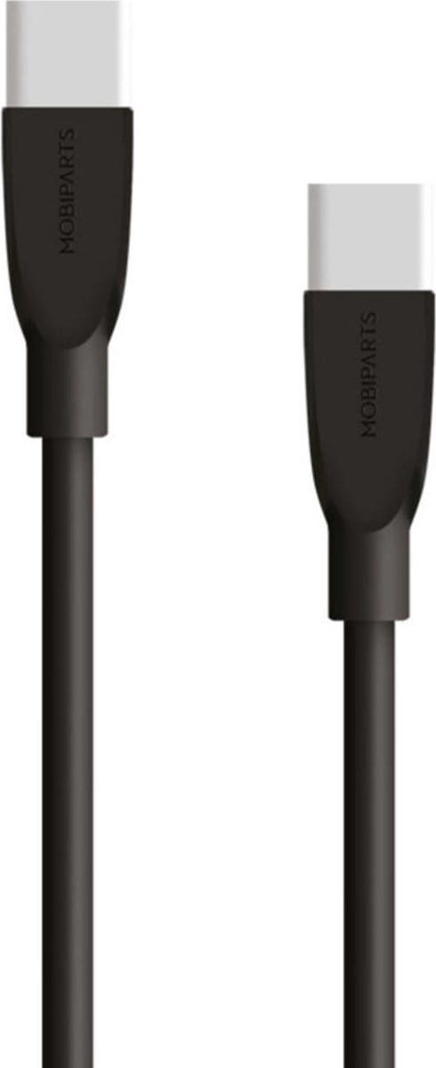 Mobiparts USB-C to USB-C Kabel 3A/60W 1m - Zwart