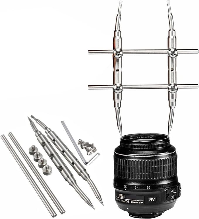Professionele Lensreparatietool voor Camera's - Lens Spanner en Sleutel voor Precisiewerk