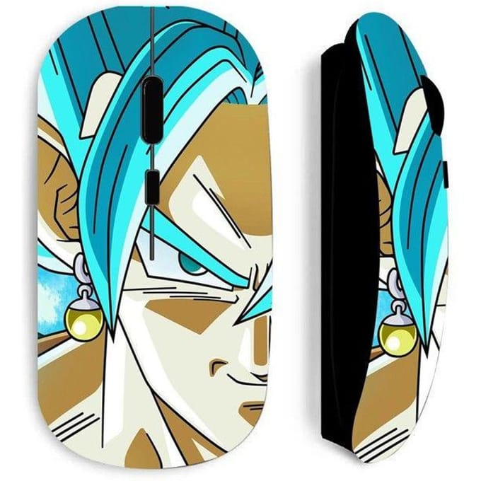 Souris noir Sans Fil Dragon Ball Vegeto Blue manga anime