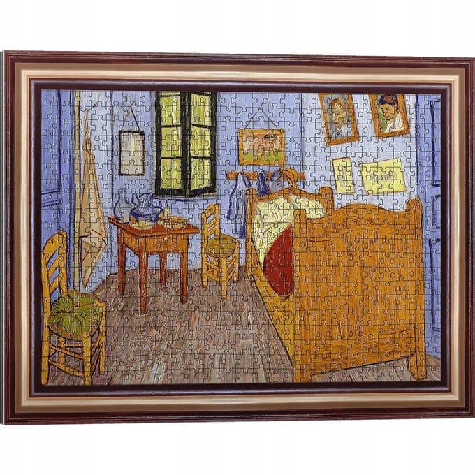 Trefl Puzzlorama 500 el. Van Goghs Kamer in Arles Puzzel met Lijst