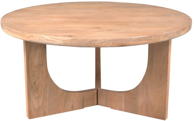 StarFurn Salontafel Guus Naturel Mangohout 80cm