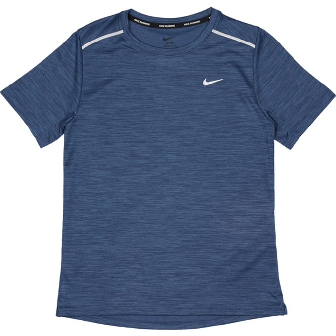 Nike Miler T-shirts Kinder - Blauw - Maat 128 - 137 CM - Poly Jersey
