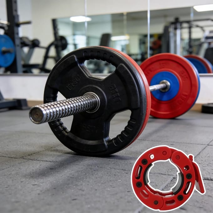 Barbell Gewichtsklemmen - Halterklemmen Snel Release - Fitness Training - Antislip Grip - 50 mm - Blauw