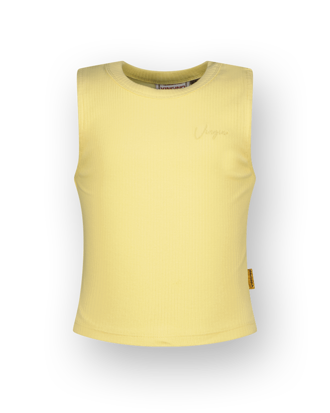 Vingino Girls Basic-crop Rib Top Top Summer Yellow Taglia: 16 | Outlet | kids | Giallo