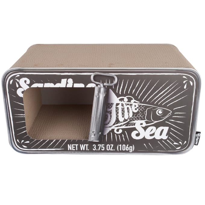 District 70 SARDINE - Design Krabmeubel van gerecycled karton - 60 x 30 x 30 cm - Zwart