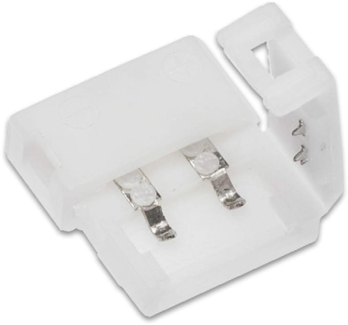 Plug-in verbinding voor 10 mm LED-strips FLASH (5630) 14,3 x 15,3 x 5 mm 2-polig