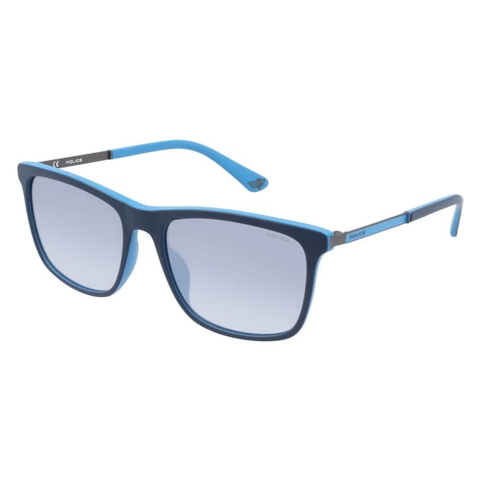 Politie Vierkant Unisex Turquoise Blauw Kleurverloop Gespiegeld 90041091