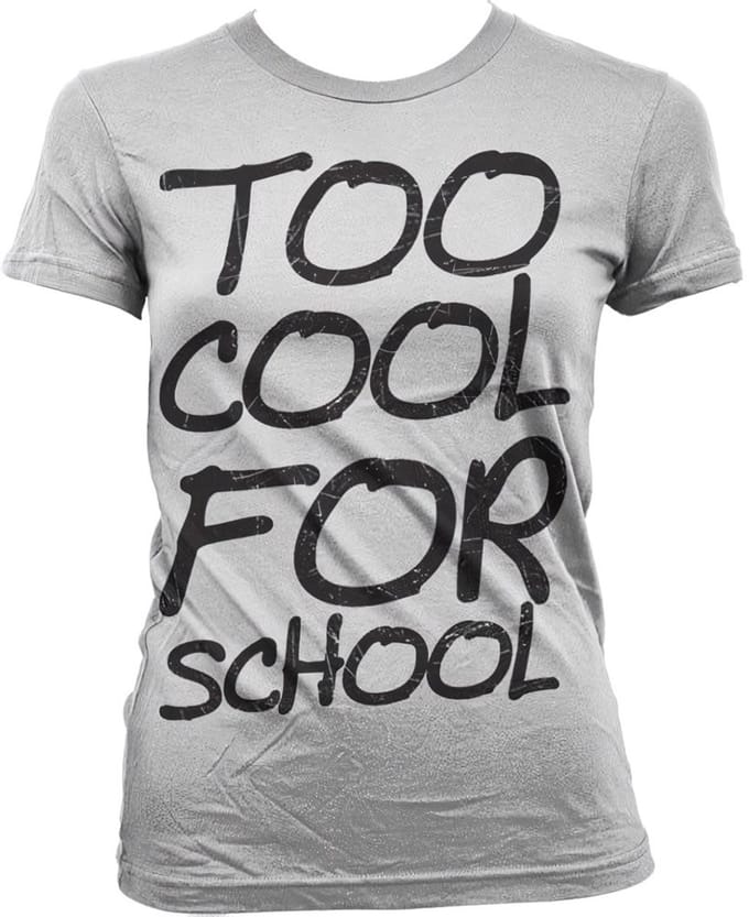 Hybris Too Cool For School Girly T-shirt voor dames, witite