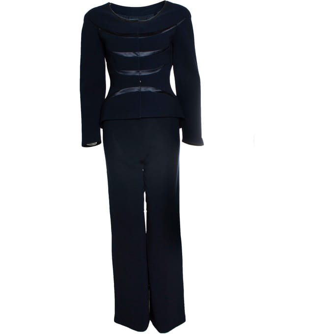 Thierry Mugler, marineblauwe pak