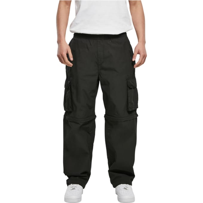 Urban Classics - Zip Away Cargobroek - S - Zwart