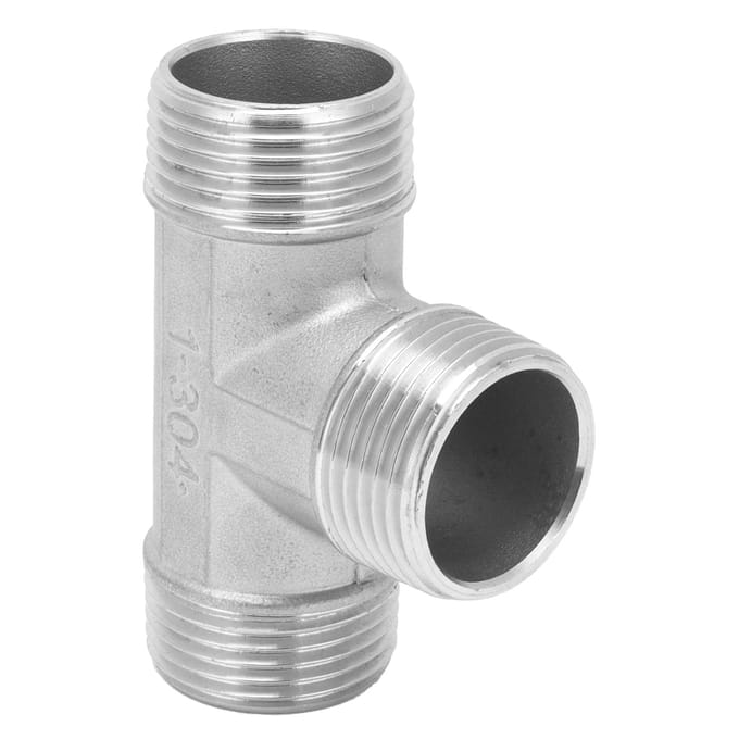 T-stuk Connector G1in Buitendraad RVS T-stuk Adapter Hardware Pijpfittingen