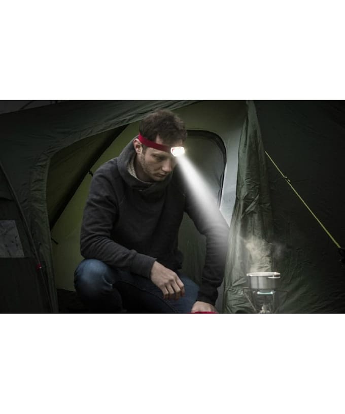 Lampe frontale LED Vision HD Energizer 4 Modes d'éclairage Fonction d'arrêt par simple pression Angle de la partie tête réglable Durée max Max HDB323 (Luminosité 300lm/Éclairage 35) rouge