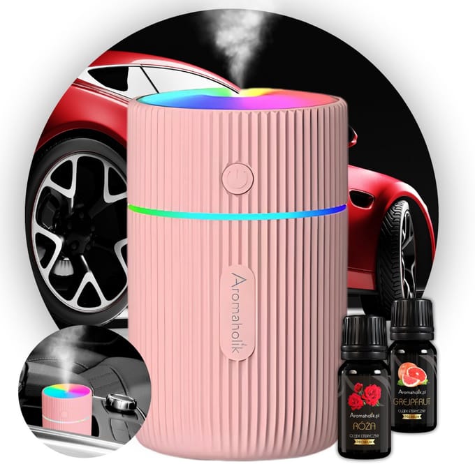 Aromaholik INTENSA - Auto Geurverspreider - Nano-Spray Technologie - LED Verlichting - USB