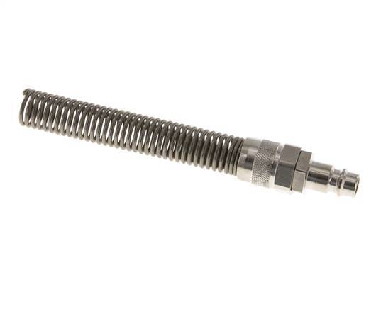 Vernikkeld Messing DN 7.2 (Euro) Luchtkoppeling Insteeknippel 9x12 mm Push-On Buigbescherming