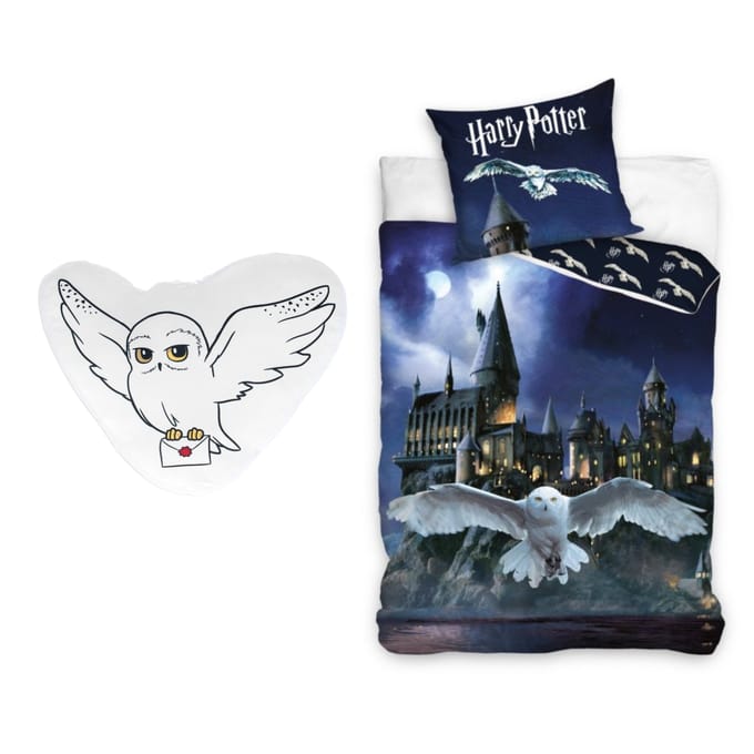 Harry Potter slaapkamerset; dekbedovertrek en kussen