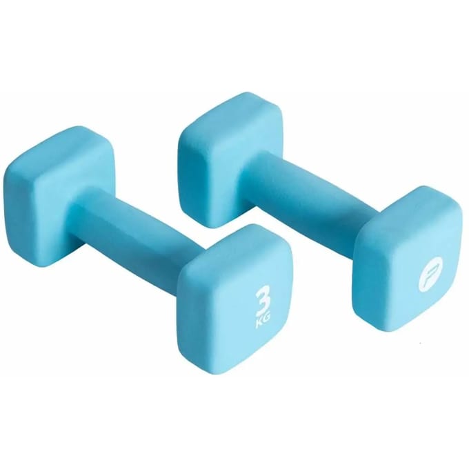 Pure2Improve - Dumbbell set 2x3kg - Gewichten met neopreen coating.