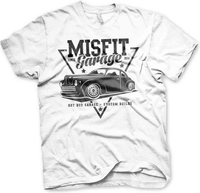 Misfit Garage Heren Tshirt -S- Since 2014 Wit
